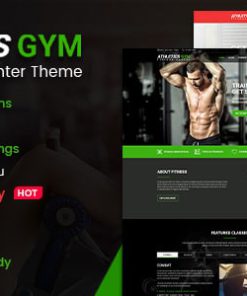 Athetics - Gym Fitness WordPress Theme (Mobile Layout Ready)