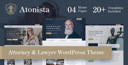 Atonista - Lawyer & Attorney WordPress Theme