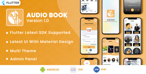 Audible Audiobook | Flutter Audio Book And E-Book- Audible | Flutter | Admob Ads