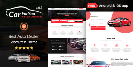 Auto CarForYou - Responsive Car Dealer WordPress Theme