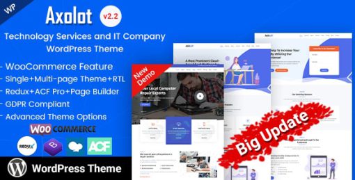 Axolot - IT Solutions & Startup Company WP Theme