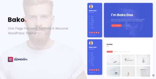 Bako - Personal Portfolio & Resume WordPress Theme