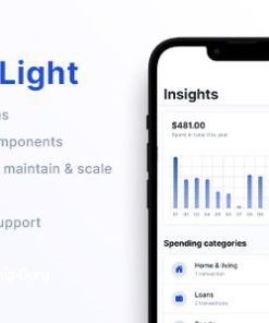 Banking Light - Crypto - Expenses | Mobile App Template | Ionic 6 | Capacitor 3