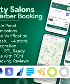 Beauty Salons, Spa, Massage, Barber Booking, Business Listing Multi-Vendor App with Admin Panel