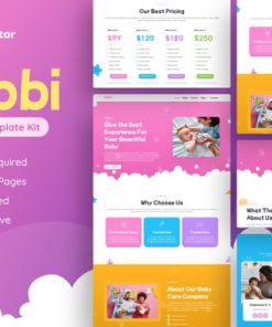 Bebbi - Creative Baby Care Elementor Pro Template Kit