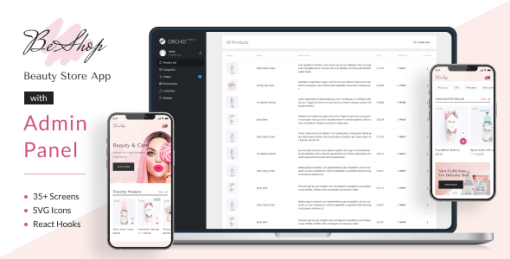 BeShop - Beauty Store App with Laravel Orchid Admin Panel | CLI 0.70.6