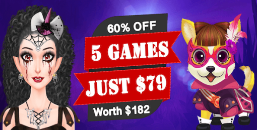 Best Halloween 5 Games 60% OFF + Ready For Publish + Android Studio
