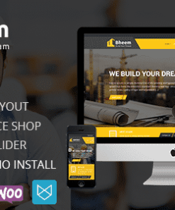 Bheem : Construction Industry Agency WordPress Theme with RTL Ready