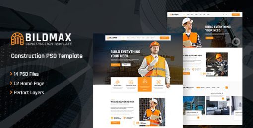 Bildmax - Construction PSD Template