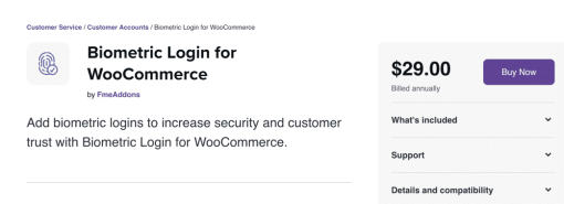 Biometric Login for WooCommerce