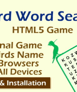 Bird Word Search HTML5 Game