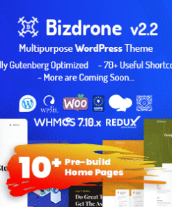 Bizdrone | ICO Crypto Landing & Cryptocurrency WordPress Theme​ with whmcs Template