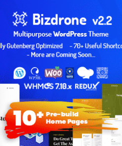 Bizdrone | ICO Crypto Landing & Cryptocurrency WordPress Theme​ with whmcs Template