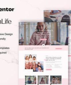 BlossomLife - Woman Life Coach & Consulting Elementor Template Kit