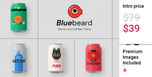 Bluebeard - Brewery and Craft Beer Theme
