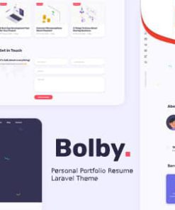 Bolby - - Personal Portfolio/CV/Resume Laravel Theme