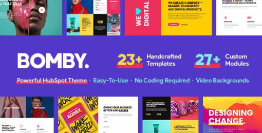 Bomby - Creative Multi-Purpose HubSpot Theme