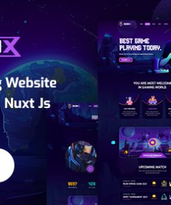 Bonx - Vue Js Gaming Website Template with Nuxt Js