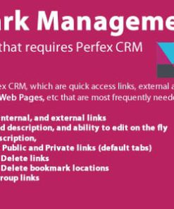 Bookmark links module for Perfex CRM