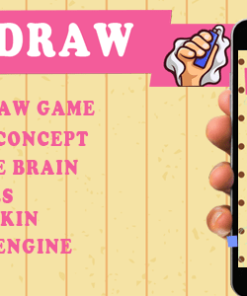 Brain line draw colorful game unity android & Ios