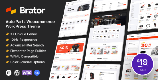 Brator - Auto Parts WooCommerce WordPress Theme