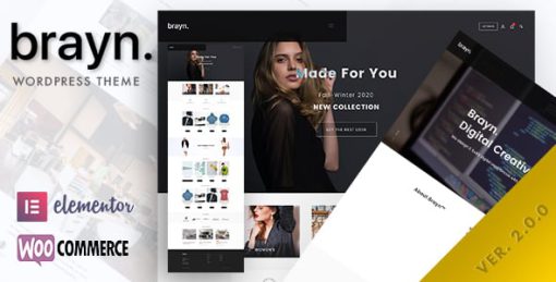 Brayn - Creative Portfolio Elementor WordPress Theme