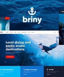 Briny | Scuba Diving School & Water Sports WordPress Theme