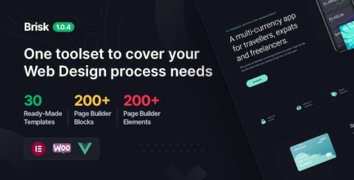 Brisk - Elementor Multi-Purpose WordPress Theme