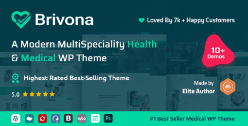 Brivona - Medical, Health and Hospital WordPress Theme