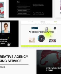 Brutal | Creative Agency & Advertising Service Elementor Template Kit