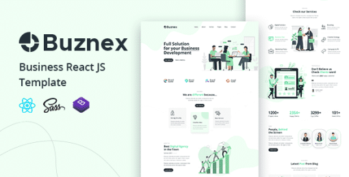 Buznex – Business React JS Template