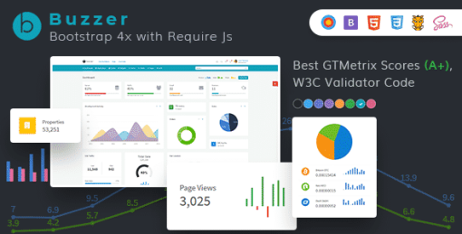 Buzzer - Ultimate Bootstrap 4 Admin and Ui Kit