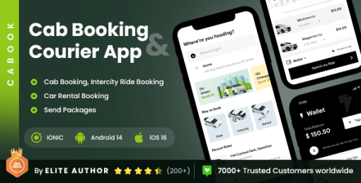 Cab Booking & Package Sending App | Cabook