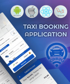 Cab2u - Taxi Solution Android & IOS + Admin Panel + Dispatch Panel