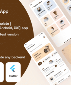 Cafe : Coffee Shop App template | Coffee Order App | Flutter (Android, iOS) app