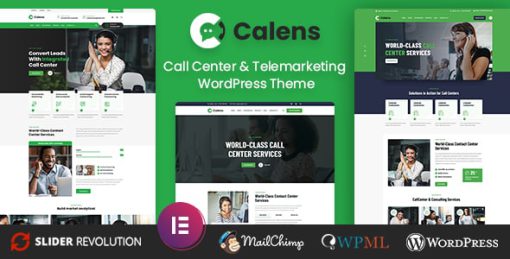 Calens - Call Center Services WordPress Theme