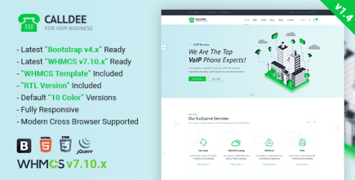 Calldee - Multipurpose VOIP Business Template