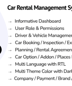 Car Booking SaaS : Car Rental Management System