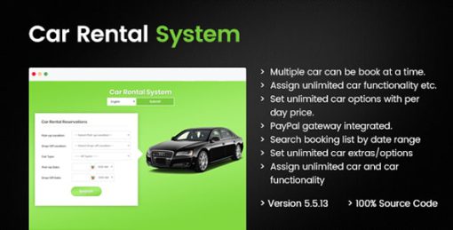 Car Rental Portal - Laravel PHP