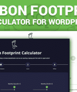 Carbon Footprint Calculator For WordPress