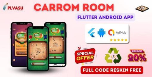 Carrom Room Flutter Game App