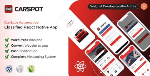 CarSpot – Dealership Classified React Native App