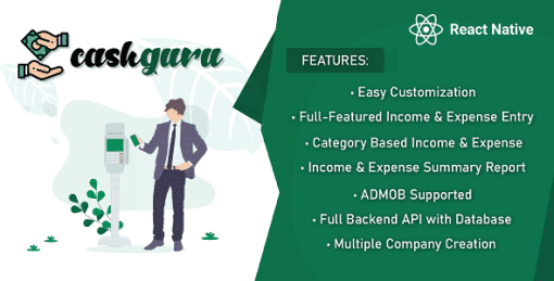 Cash Guru - Smart Finance Manager (Expense, Income, Categorywise Expense Income & Expense Vs Income)