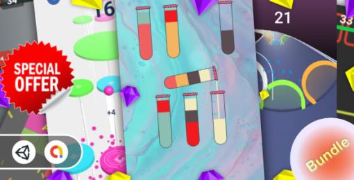 Casual Bundle Games 5 - 7 Games(Unity Complete+Admob+Android+iOS)