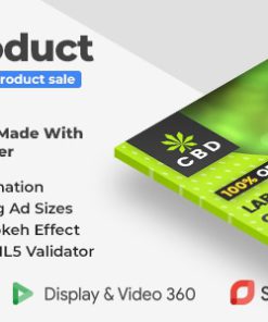 CBD | Nutrition | Supplements HTML5 Banner Ad Templates (GWD)