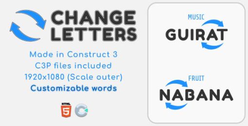 Change Letters - HTML5 Educational Game