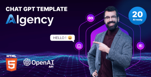 Chat GPT-3 OpenAI - AIgency - HTML 5