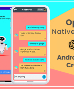 ChatGPT : AI Tools Android App with PHP Admin Panel - AdMob Ads, OpenAI API | Android 13 Supported