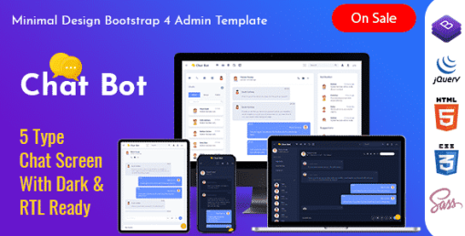 Chatx Bot Responsive Bootstrap Admin Dashboard Template