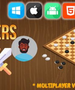 Checkers Casual - Offline & multiplayer mode